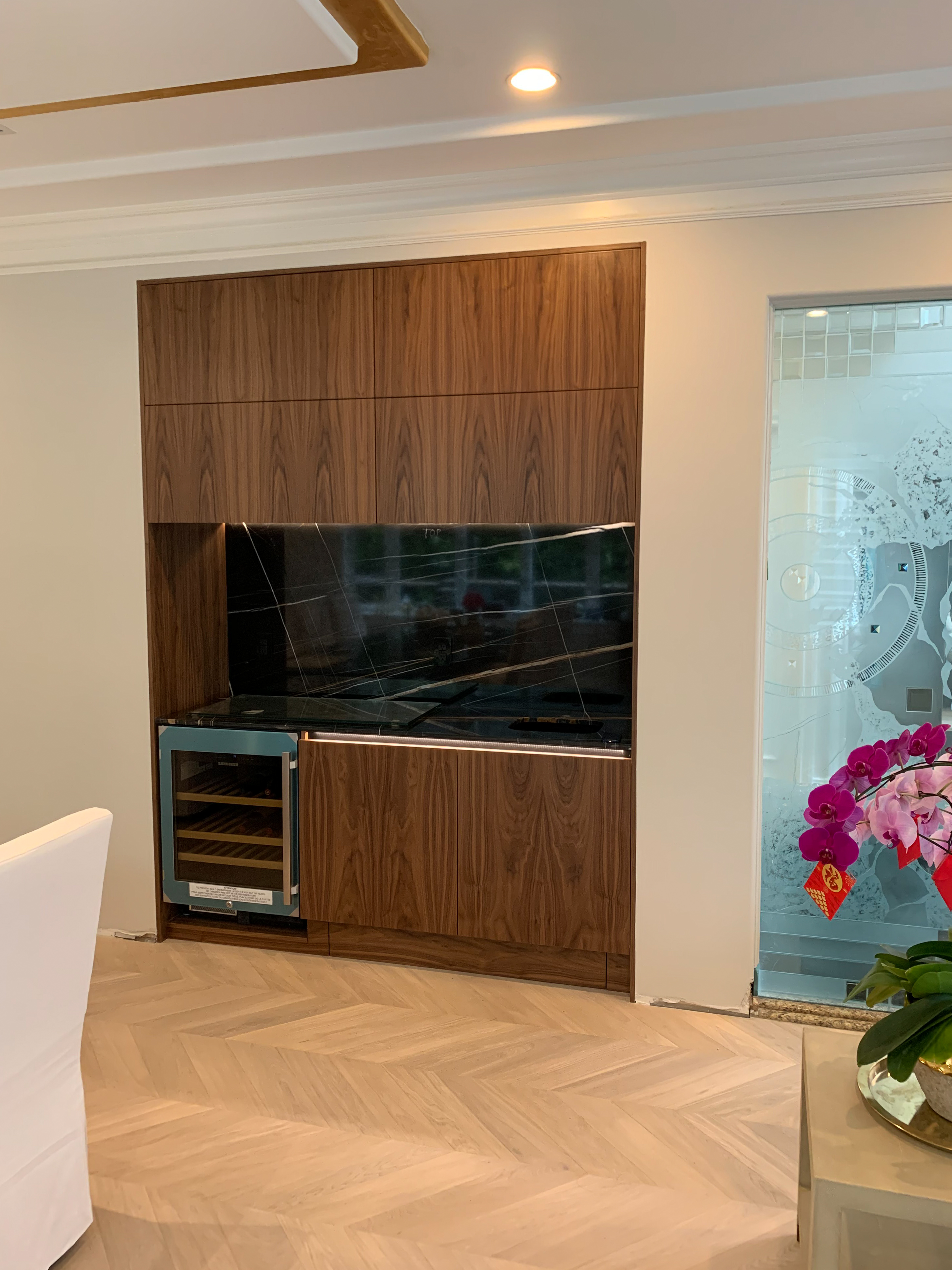 Custom cabinetry work — bespoke wooden cabinets